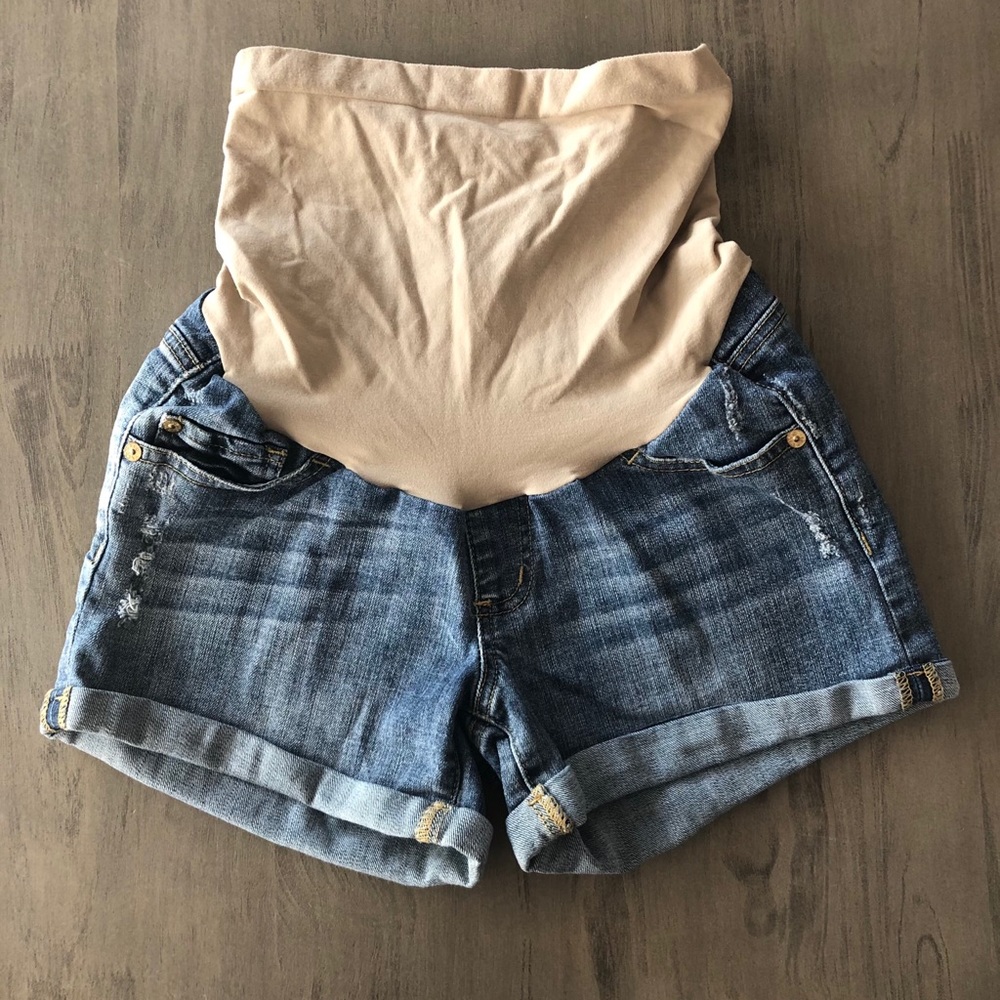Jean Maternity Shorts